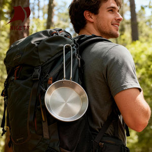 Sartenes Plegables <span class=keywords><strong>de</strong></span> <span class=keywords><strong>Acero</strong></span> <span class=keywords><strong>Inoxidable</strong></span> Ecológicas para Acampar y Hacer Senderismo al Aire Libre, en Oferta - Product Image 6