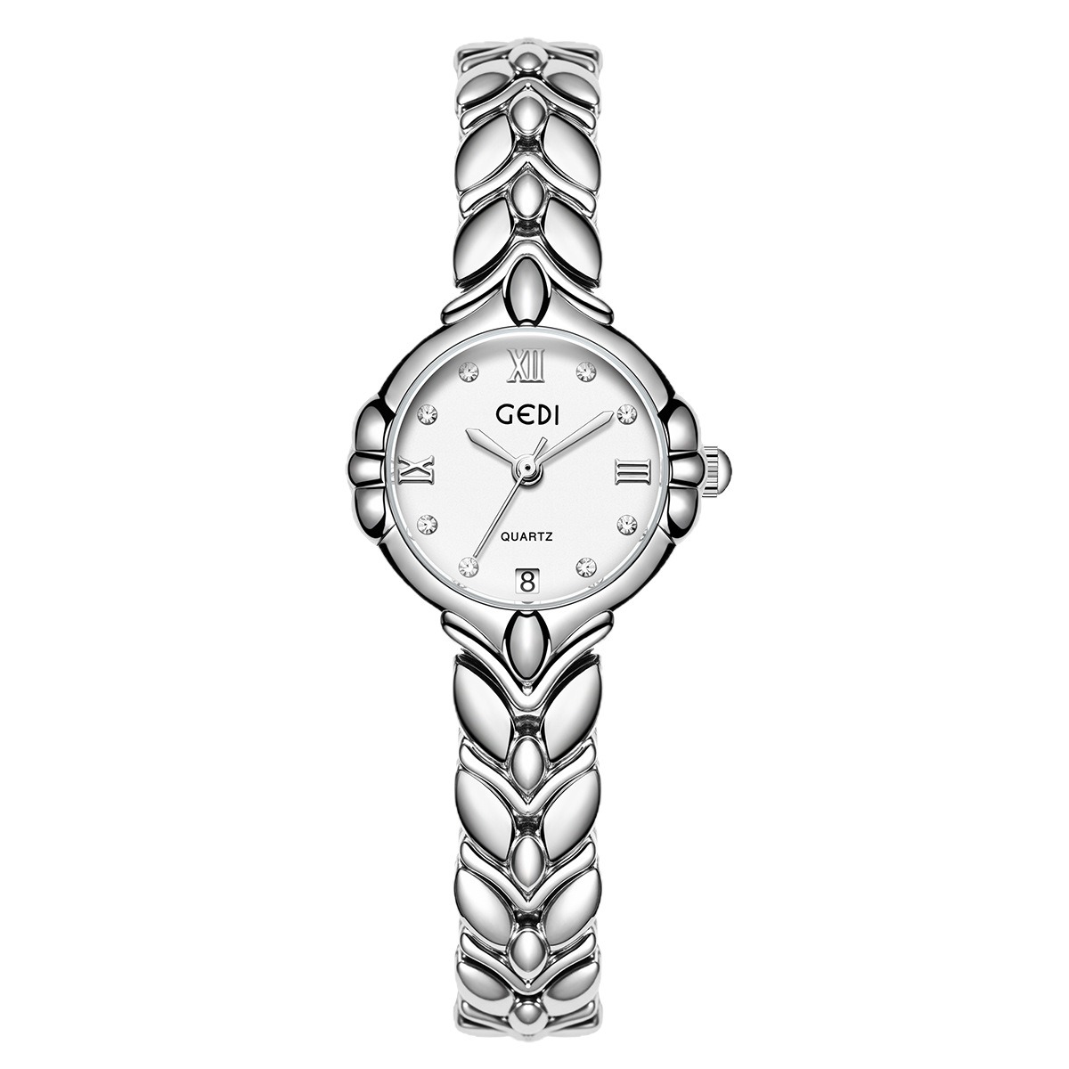 Luxury Women Watches: Silver GEDI Quartz Wristwatch, Elegant & Water Resistant for Business & Casual Styles Luxury Women Watches: Silver GEDI Quartz Wristwatch, Elegant & Water Resistant for Business & Casual Styles