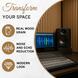 Design moderne en PU lamelle acoustique effet bois NRC revêtement <span class=keywords><strong>pour</strong></span> les murs d'hôtel insonorisé cannelé Akupanel décor chêne effet noyer - Product Image 5