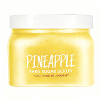 Exfoliante Corporal OEM/ODM de Limpieza Profunda con Azúcar y Sal, Aroma a Sandía, Melocotón y Rosa, Suaviza la Queratina y Elimina la Piel Muerta