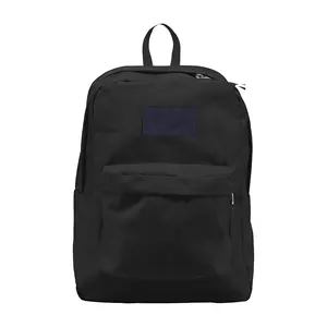 Özel logo su geçirmez geçirimsiz kalite dizüstü büyük sevimli kız siyah paketleri sırt çantası çantalarını düz okul çantaları erkekler için