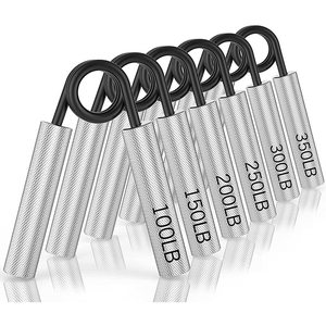Ensemble <span class=keywords><strong>de</strong></span> renforceurs <span class=keywords><strong>de</strong></span> poignets en métal, 6 pièces, en acier à ressort durable, <span class=keywords><strong>pour</strong></span> exercices des doigts et entraînement des mains, 50/100/150/<span class=keywords><strong>200</strong></span>/250/300 Lbs - Product Image 1