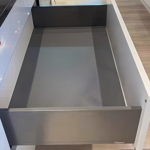 Boîte à tiroirs fine en métal moderne Bailong, fermeture douce, glissières à extension complète pour chambre à coucher, appartement, salle de bain, salon - Product Image 6