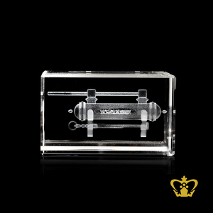 Ramadan Eid Souvenir Kaba Lock 3D Laser graviert in Kristall würfel maßge schneiderte religiöse islamische Anlässe Geschenk - Product Image 5
