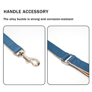 OEM cuero personalizado perro Collar hebilla cómodo elástico gato Collar Correa conjunto perro Collar - Product Image 6