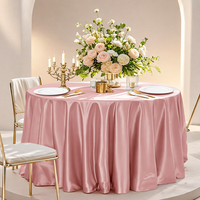 Nappe de table de luxe moderne en satin, ronde et rectangulaire, pour tables carrées et rondes, événements de mariage, taille personnalisée, marque Roche