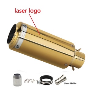 CHMotor Tubo de Escape Universal de 51 mm para Motocicleta Kawasaki <span class=keywords><strong>Ninja</strong></span> Z900 Z400 Duke 390 GSX-<span class=keywords><strong>250R</strong></span>, Accesorios para Motocicleta - Product Image 4