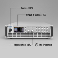 Fuente de Alimentación CC Bidireccional Regenerativa de 20kW 500V PBS 2500-160L con 95% de Recuperación de Energía, Alternativa a ITECH Chroma