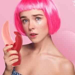 Impermeabile Doppia Stimolazione per Adulti Giocattolo Del Sesso Femminile Ginnoso G Spot Lingua Leccare Vibrante Vibratore Coniglio per le Donne - Product Image 6