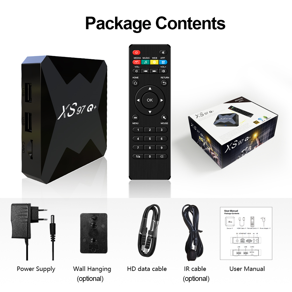 Allwinner H313 XS97 Q+ Android TV Box - High Quality 4K