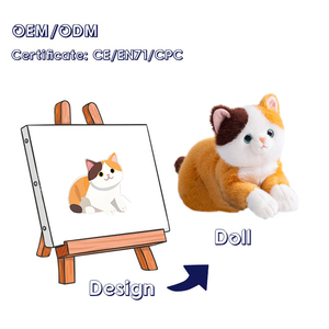 Grey <span class=keywords><strong>Cat</strong></span> Anime Phong Cách Sang Trọng Búp Bê Mềm Vải Tùy Chỉnh Mèo Thú Nhồi Bông Đồ Chơi Sang Trọng - Product Image 5