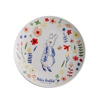 Assiette créative style nordique en forme de lapin, assiette à dessert colorée en céramique, assiette plate style coréen-japonais pour le thé de l'après-midi
