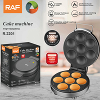 Machine à Arepas Électrique 7 Emplacements, Machine à Gaufres et Cupcakes Électrique 7 Mini Cupcakes pour la Maison