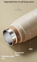 Bouilloire Électrique Sans Fil Rechargeable OEM/ODM en Acier Inoxydable 316 avec Contrôle de Température Intégré
