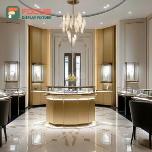 Meubles de présentation de bijoux de luxe pour la vente au détail, cadre métallique, vitrine de magasin commercial - Product Image 4