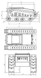 Telaio Robot Fuoristrada Tins-8 con Ammortizzatori <span class=keywords><strong>Matilda</strong></span> e Christie, Capacità di Arrampicata Superiore, Carico Massimo 100kg - Product Image 6