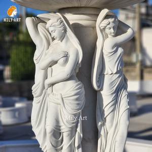 Yeni tasarım el oyma açık victoria Lady mermer kadın heykeli çeşme - Product Image 6