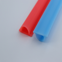 Diffuseur de lumière LED en silicone en forme de D personnalisé, boîtier flexible étanche pour bande néon, couleur personnalisée, fabricant