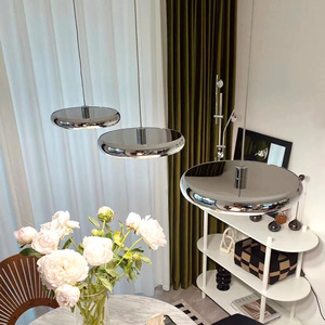 โคมไฟเพดานทรงกลมสไตล์บาวเฮาส์แบบมินิมอลโมเดิร์น ไฟ LED สำหรับห้องรับประทานอาหาร ตกแต่งบ้าน - Product Image 1