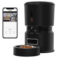 2025 nouveau 4L Smart WIFI à distance mangeoire pour chien automatique micropuce mangeoire pour animaux de compagnie avec caméra vidéo et bol en acier article de distribution d'eau