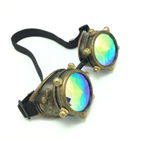 Gothique Steampunk Rétro Lunettes Kaléidoscope Cyber Vintage Lunettes Halloween Cosplay Vintage Carnaval Party Goggles