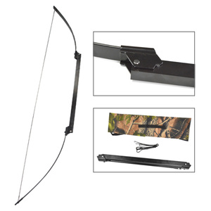 Arc et flèches pliants en métal pour tir à l'arc en plein air, arc et flèches portables faciles à installer, équipement de tir à l'arc de 22 livres - Product Image 2