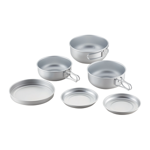 Ensemble de casseroles et poêles en aluminium pour la randonnée en plein air, 1-2L, 6 pièces, pour le <span class=keywords><strong>camping</strong></span> et la cuisine en randonnée - Product Image 1