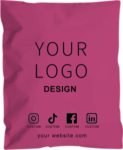 Sacs d'expédition imprimés, grands sacs postaux en polyéthylène, sacs d'emballage personnalisés en papier kraft transparent pour vêtements - Product Image 1