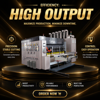 Machine d'impression et de découpe flexographique automatique XINYU pour la production de boîtes à pizza, multicolore, 220V/380V