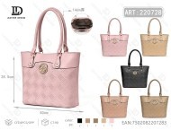 Borsa tote da donna in microfibra, pelle sintetica, tinta unita, borsa a tracolla per tutte le stagioni - Product Image 1