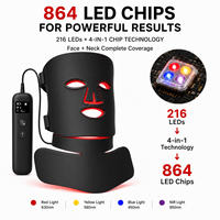 Masque de luminothérapie LED professionnel KOPUS pour le visage et le cou, en silicone, thérapie par lumière rouge, appareil de beauté, homologué 510(k)