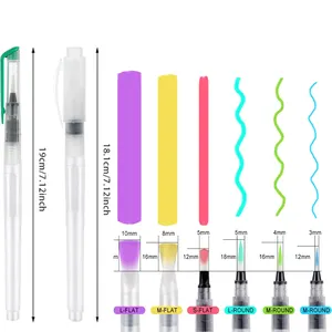 Wholesale 12 Pcs High Quality Different Size Watercolor Brush Pen Set
