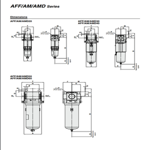 Séparateur de brouillard AM30-N03B-R-D d'origine SMC AM30-N03B-R-D la pureté de l'<span class=keywords><strong>air</strong></span> <span class=keywords><strong>comprimé</strong></span> ISO8573 tuyau de cylindre de contrôle pneumatique automatique - Product Image 3