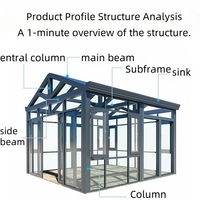 Tente de jardin instantanée moderne en forme de triangle avec moustiquaire, imperméable et résistante au vent, 121 pieds carrés d'ombrage, structure en alliage d'aluminium