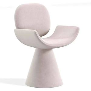 Sedia <span class=keywords><strong>da</strong></span> <span class=keywords><strong>Pranzo</strong></span> Girevole in Stile Italiano di Lusso Moderno e Minimalista con Schienale in <span class=keywords><strong>Ecopelle</strong></span> e Gambe in Acciaio per Casa, Hotel e Villa - Product Image 6