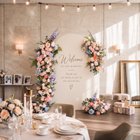 Mur de fleurs artificielles de luxe, arrangement floral pour arche de mariage, décoration pour fête de mariage, événement, cérémonie