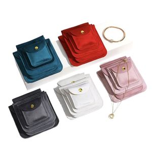Sacs à boutonnière en velours de soie double face, recyclables et personnalisables, pour bijoux, montres, lunettes, pierres précieuses, colliers, bagues - Product Image 1