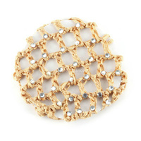 Offre Spéciale pas cher enfants filles enfant Spandex Ballet danse patinage sport gymnastique filet à cheveux accessoires de cheveux avec strass