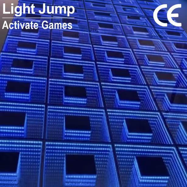 Factory Direct Sales Induction Magnetic Wireless LED Dance Floor Tile Customized 3D Led Dance Floor