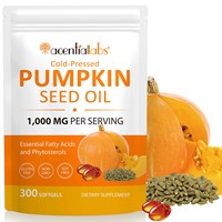 Acentiallabs favorise la santé capillaire : Huile de graines de citrouille 1000MG en gélules molles, pure et naturelle, soutient la santé immunitaire. Gélules molles d'huile de graines de citrouille.