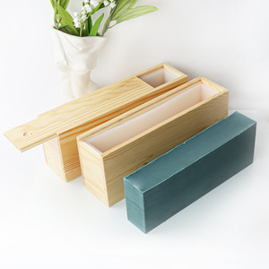1.2L Rectangular Handmade Soap Silicone Mold BIg Capacity with Wooden Box Baking Toast Tool <b>Kitchen</b> Loaf Embed DIY Soap Making - Product Image 4