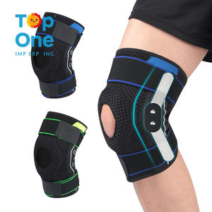 Rodillera ajustable Top One, soporte de talla única, rótula abierta transpirable con estabilizadores laterales para protección - Product Image 2