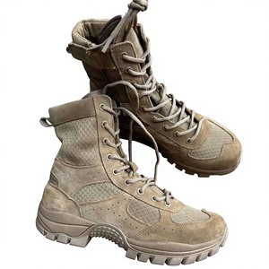 Botas de Senderismo Tácticas SF9 703, de Caña Alta, con Cordones, de Gamuza Color Bronceado, Transpirables, para Exteriores, para Todas las Estaciones, para Hombre - Product Image 1