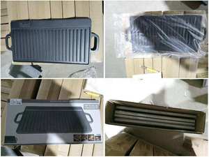 Vật liệu kim Loại Gang BBQ vỉ nướng tấm đảo ngược đôi vỉ nướng PAN nướng phẳng chảo - Product Image 6