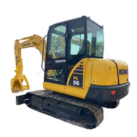 Excavatrices d'occasion KOMATSU Pc56 du Japon, 5 tonnes, bonne qualité, excavatrice RC Pc56-7, mini-excavatrice à prix avantageux, vente à Shanghai