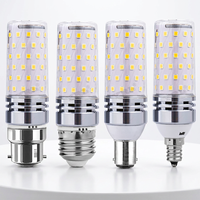 Ampoule LED Guangtou Qiang Résidentielle 12W/16W en Aluminium, Lampe Maïs E12 à Vis, Ampoule Bougie Intelligente Tricolore Dimmable pour Lustres