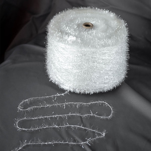 Fil fantaisie en <span class=keywords><strong>laine</strong></span> oblique à paillettes, accessoires <span class=keywords><strong>de</strong></span> mode en plumes <span class=keywords><strong>de</strong></span> <span class=keywords><strong>verre</strong></span>, petits accessoires parfumés, tissés, Zhejiang - Product Image 2