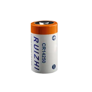 סוג ספירלה יבש ראשוני 3V 600mAh CR14250 LiMnO2 סוללה עבור גלאי עשן