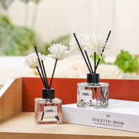 Diffuseurs de parfum d'ambiance de luxe à bâtonnets, Osmanthus Jasmin, Huile Essentielle Naturelle, Mini 50ml