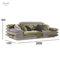 Canapé moderne de luxe-Canapé modulaire en velours pelucheux pour intérieurs élégants ensembles de canapés de salon; canapé de luxe